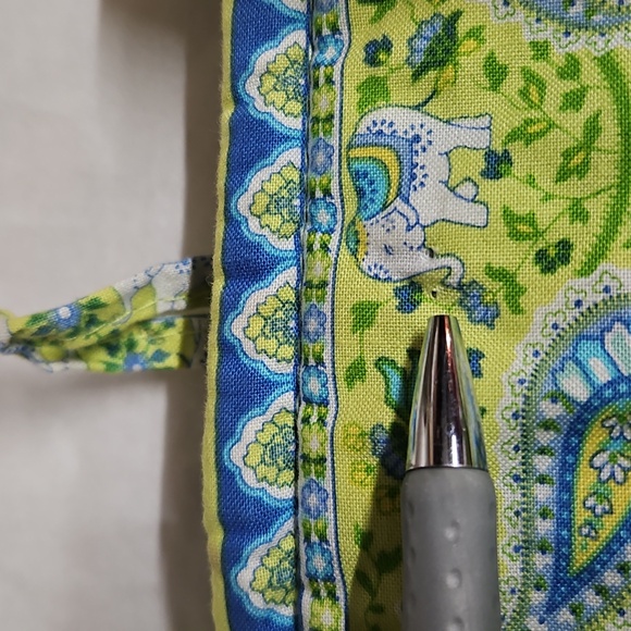 Vera Bradley 2006 Retired Citrus Elephamt Tote Bag Large 13x14.5" - Picture 8 of 15